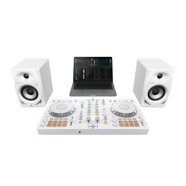 Pioneer DJ DDJ-FLX4 with Pioneer DJ DM-50D-W @ The DJ Hookup