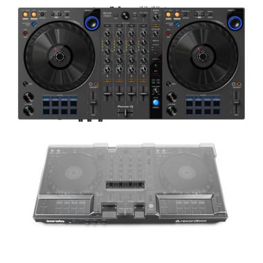 Pioneer DJ DDJ-FLX6-GT + Decksaver DS-PC-DDJFLX6 Cover