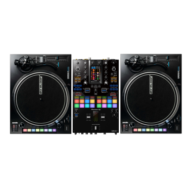 Pioneer DJ DJM-S11 Mixer + Reloop RP-8000 MK2 Turntables Bundle