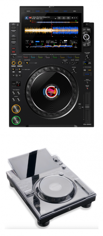 AlphaTheta CDJ-3000X + Decksaver DS-PC-CDJ3000X Cover Bundle