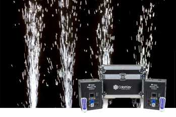 Colorkey Dazzler FX MK2 Pack - 2 Dazzler FX MK2 Bundle with Road Case (Black)