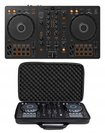 Pioneer DJ DDJ-FLX4 + Headliner HL12017 Case Bundle