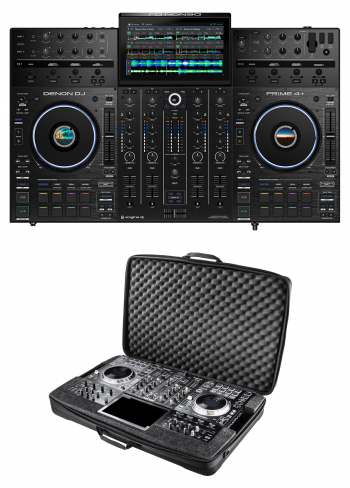 Denon DJ Prime 4+ + Odyssey BMSLPRIME4 Case Bundle