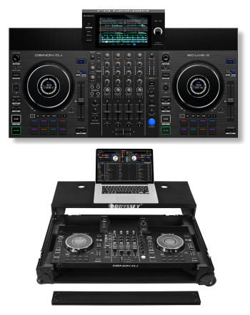 Denon DJ SC Live 4 + Odyssey 810SC4M Case Bundle