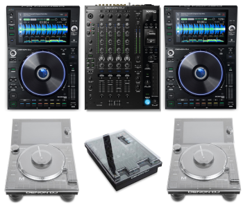 Denon DJ SC6000 Players + Denon DJ X1850 Mixer and Decksavers Covers Bundle