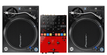 Pioneer DJ DJM-S5 Mixer + PLX-1000 Turntables Bundle