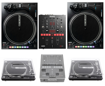 Numark Scratch + 2x Reloop RP-8000 MKII Turntables and Decksaver Covers Bundle 