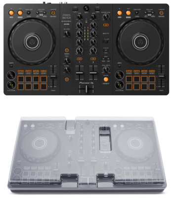 Pioneer DJ DDJ-FLX4 + Decksaver DSLE-PC-DDJFLX4 Cover Bundle