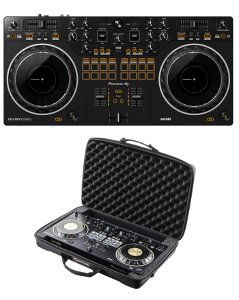 Pioneer DJ DDJ-REV1 + Odyssey BMSDDJREV1M Soft Case Bundle