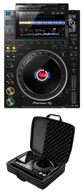 Pioneer DJ CDJ-3000 + Odyssey BMSCDJ3000DLX Case Bundle
