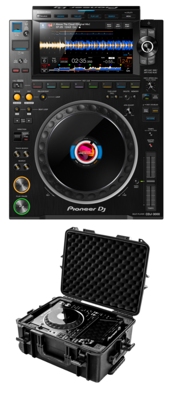 Pioneer DJ CDJ-3000 + Odyssey VUCDJ3000HW Case Bundle