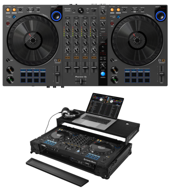 Pioneer DJ DDJ-FLX6-GT + Odyssey FZGSDDJFLX61BL Case Bundle