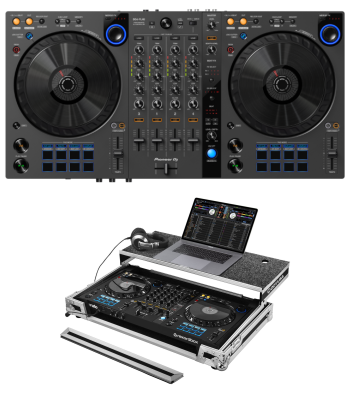 Pioneer DJ DDJ-FLX6-GT + Odyssey FZGSDDJFLX6 Case Bundle