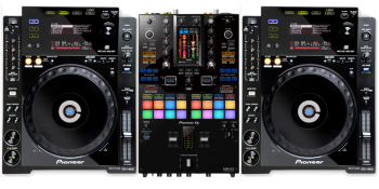 Pioneer DJ DJM-S11 Mixer + CDJ-900NXS Media Players Bundle 