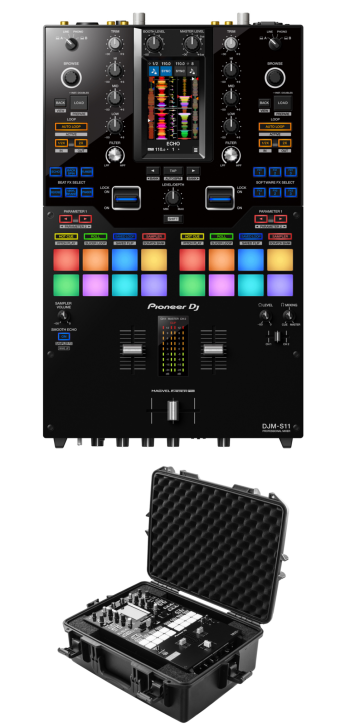 Pioneer DJ DJM-S11 + Odyssey VUDJMS11 Case Bundle