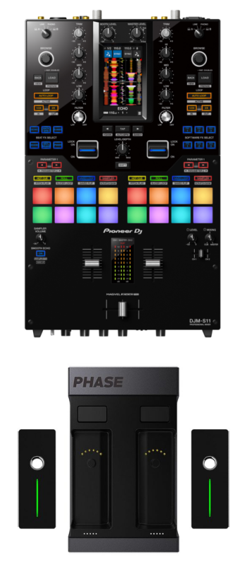 Pioneer DJ DJM-S11 Mixer + MWM Phase Essential Bundle 