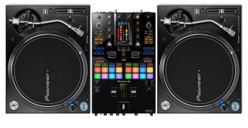 Pioneer DJ DJM-S11 Mixer + PLX-1000 Turntables Bundle