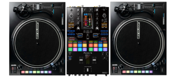 Pioneer DJ DJM-S11 Mixer + Reloop RP-8000 MK2 Turntables Bundle 