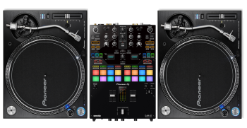 Pioneer DJ DJM-S7 Mixer + PLX-1000 Turntables Bundle