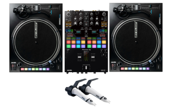 Pioneer DJ DJM-S7 "Scratch Bundle" with 2x Reloop RP-8000 MK2 and Ortofon SCRATCH MKII Cartridges