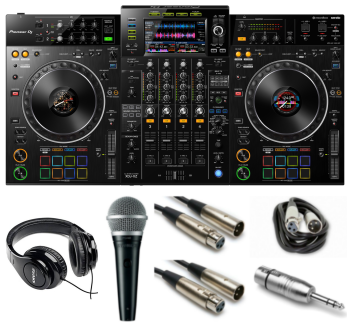Pioneer DJ XDJ-XZ "Gig Ready" Bundle with Headphones, Mic, XLR Cables and Mic Adaptor