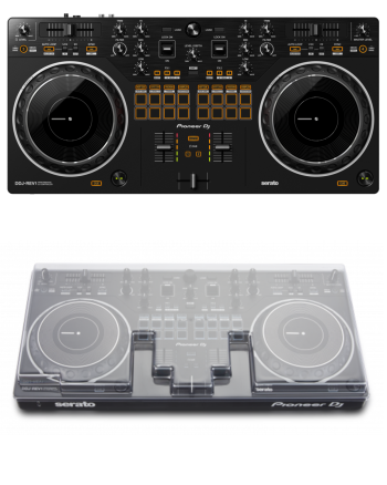 Pioneer DJ DDJ-REV1 + Decksaver DSLE-PC-DDJREV1 Cover Bundle