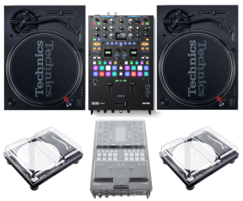 Rane Seventy Mixer + 2x Technics SL-1200MK7 Turntables (Silver) and Decksaver Covers Bundle 