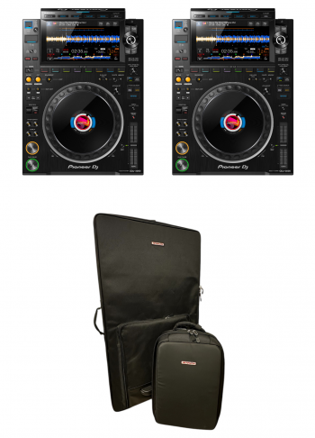 2x Pioneer DJ CDJ-3000 + Jetpack Glide XL System Case Bundle