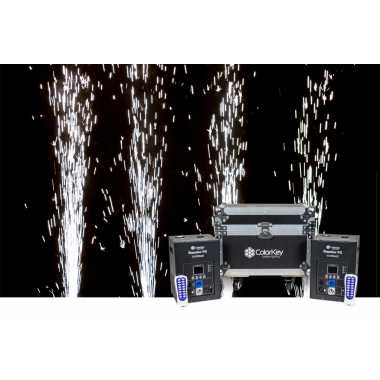 Colorkey Dazzler FX MK2 - 2 Dazzler FX MK2 Bundle with Road Case (Black)