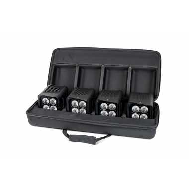 Colorkey AirPar HEX 4 Pack - 4-Pack AirPar HEX 4 Wireless Battery-powered Upligh with Hardshell Case