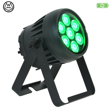 JMAZ PROFESSIONAL ELECTRO PAR W7 - Electro W7 RGB+L IME LED Battery Powered Outdoor Par