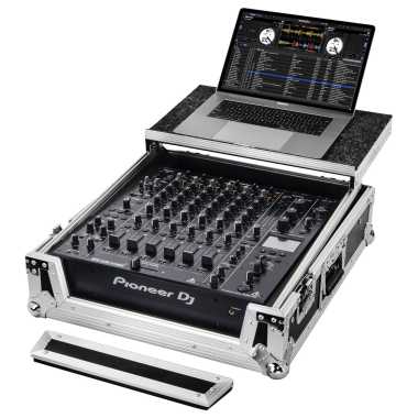 Odyssey FZGSDJMV10 - Pioneer DJM-V10 ATA Flight Case with Glide Laptop Platform 