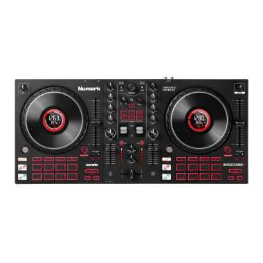 Numark Mixtrack Platinum FX - 4-Deck DJ Controller with Jog Wheel Displays and FX Paddles