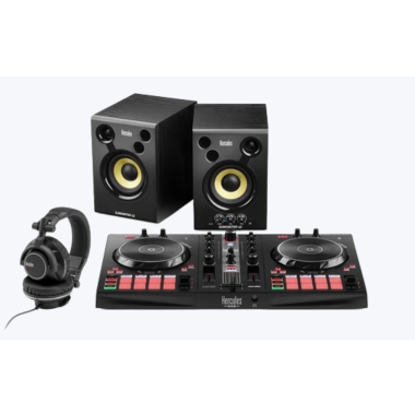 Hercules DJ Essentials Kit - All-in-One Kit with Inpulse 300mk2, DJ Monitor 42 (pr) and HDP DJ60 Headphones