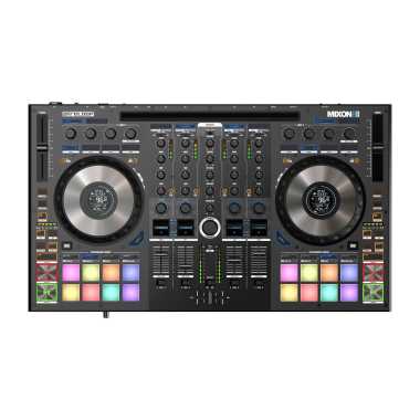 Reloop Mixon 8 Pro - 4-Channel Professional Hybrid DJ Controller for Serato DJ Pro & Algoriddim Djay Pro Ai