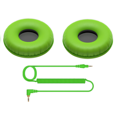 Pioneer DJ HC-CP08-G - Headphone Accessories Kit (Green) 