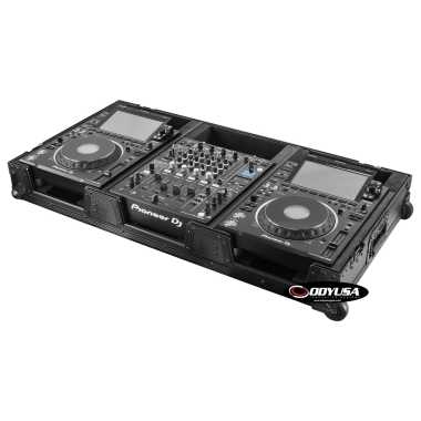 Odyssey 810158 - Industrial Board Case Fitting Most 12″ DJ Mixers and Two Pioneer CDJ-3000