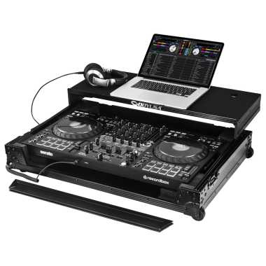 Odyssey 810GSFLX10M - Pioneer DJ DDJ-FLX10 I-Board Flight Case with Glide Style Laptop Platform and Wheels