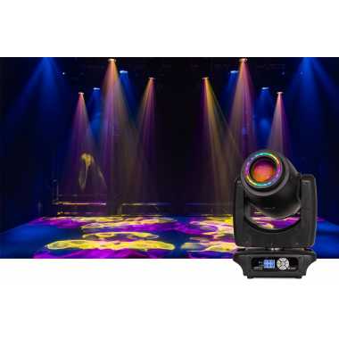 Colorkey Creator BSW 1200 - 200W LED Hybrid Moving Head Luminaire Blending Beam, Spot, and Wash Functionality.