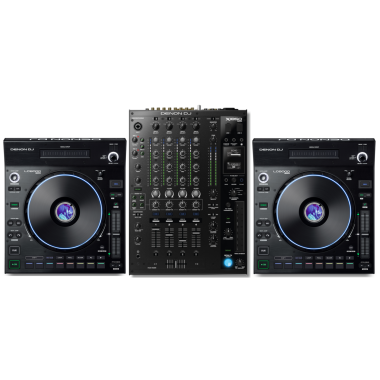 2x Denon DJ LC6000 Performance Expansion Controller with Denon DJ X1850 Mixer Bundle