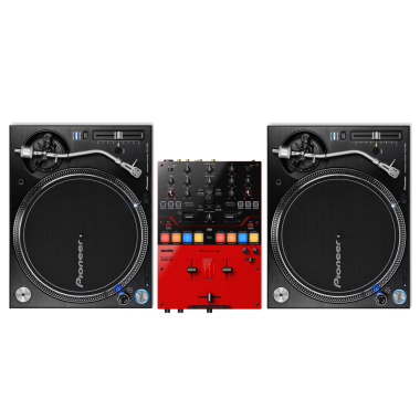 Pioneer DJ DJM-S5 Mixer + PLX-1000 Turntables Bundle