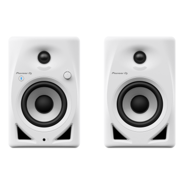Pioneer DJ DM-40D-BT-W - 4-Inch Desktop Monitor System with Bluetooth Functionality (Pair, White)