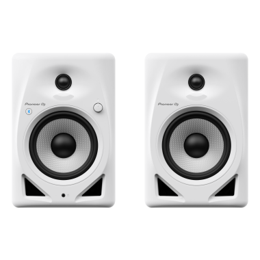 Pioneer DJ DM-50D-BT-W - 5-Inch Desktop Monitor System with Bluetooth Functionality (Pair, White)