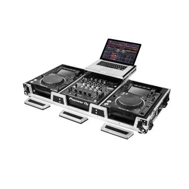Odyssey FZGS12CDJWXD - Extra Deep Glide Style DJ Coffin for 12″ Format Mixers + 2 Large Media Players