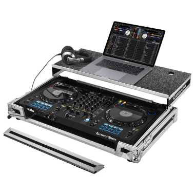 Odyssey FZGSDDJFLX6 - Pioneer DDJ-FLX6 ATA Flight Case with Glide Laptop Platform - Final Clearance!