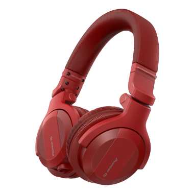 Pioneer DJ HDJ-CUE1BT-R - DJ headphones with Bluetooth Functionality (Matte red) 