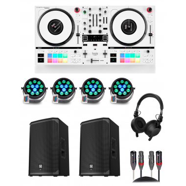 Hercules DJ Control Inpulse T7 (White) "Party Rocker" Bundle