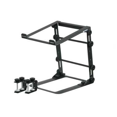 Odyssey Mobile Folding L-Stand with Table, Case Clamps - LSTANDM