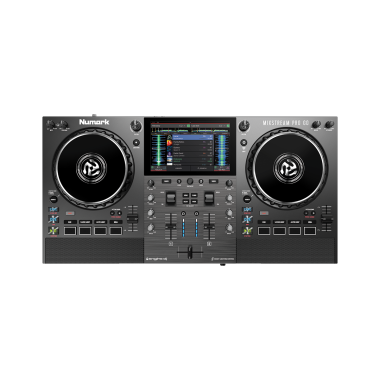 Numark Mixstream Pro GO - Battery-Powered Standalone Streaming DJ Controller with Amazon Music