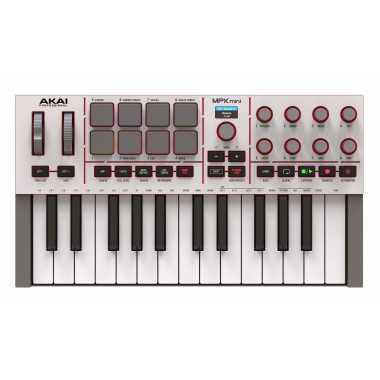 Akai MPK Mini IV - Compact Keyboard and PAD/MIDI Controller (Grey)